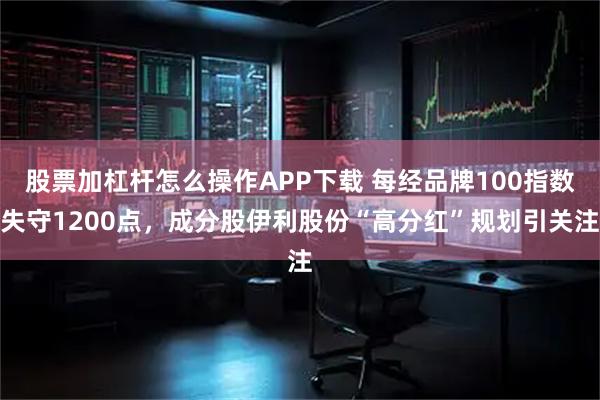 股票加杠杆怎么操作APP下载 每经品牌100指数失守1200点，成分股伊利股份“高分红”规划引关注